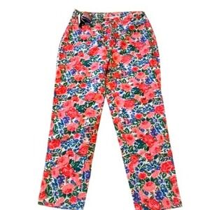 RARE Vintage Young Stuff Y2K Floral Mom Jeans High Waist USA 16 18 38